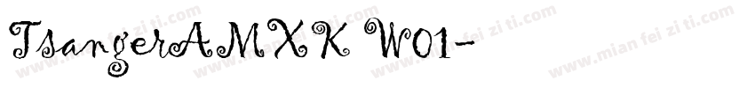 TsangerAMXK W01字体转换